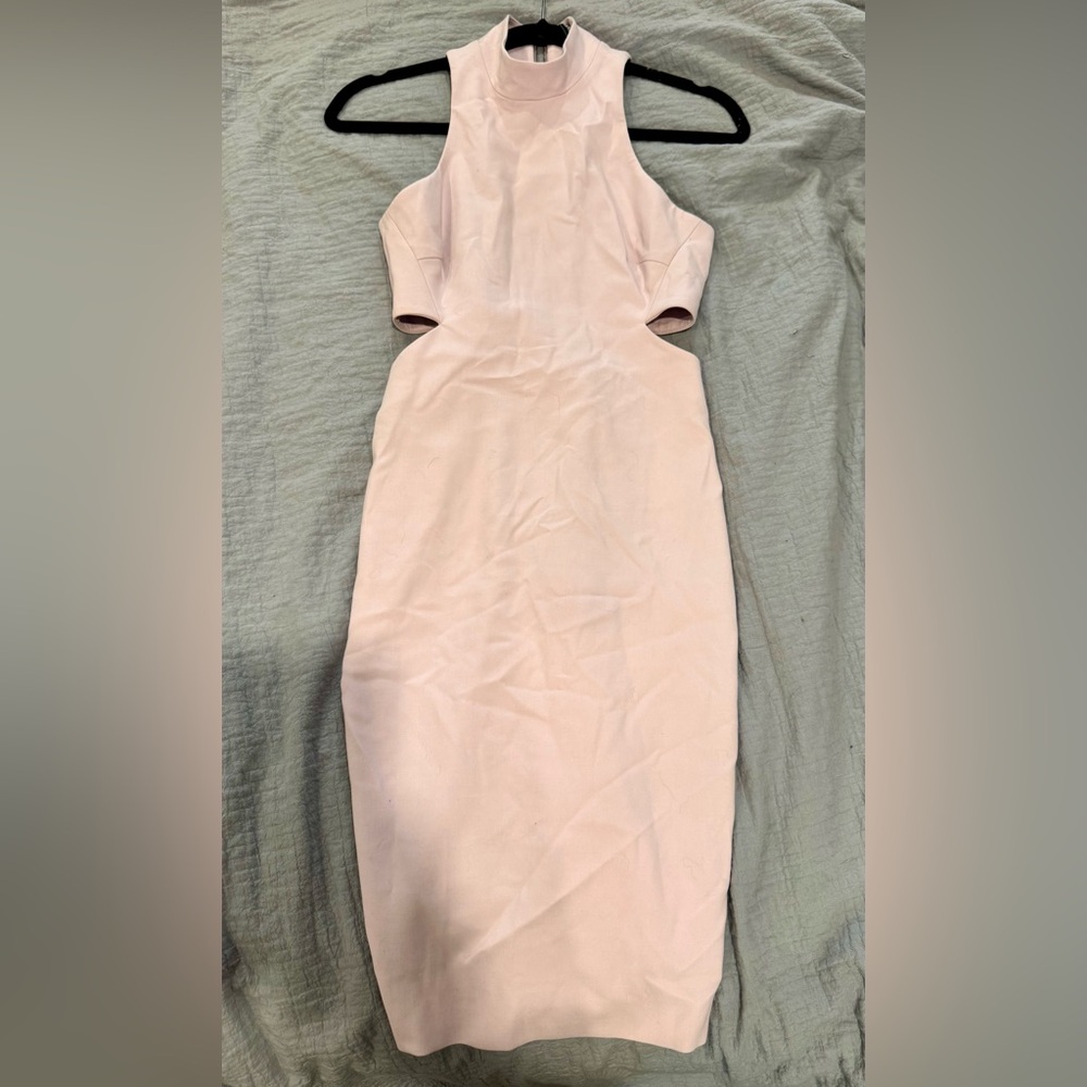 Elizabeth and James light pastel back cutout dress, sleeveless
